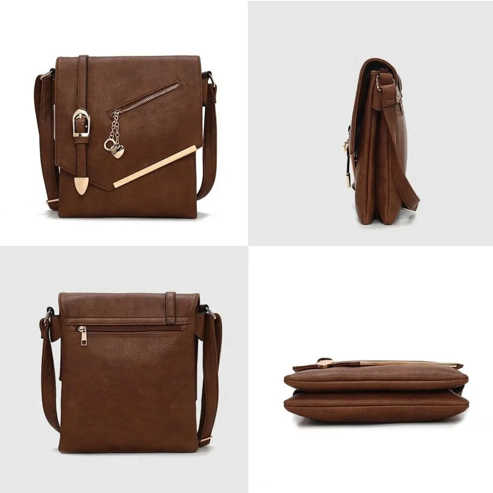 Crossbody Bag Vegan Leather Small Purse Women’s Shoulder Handbag